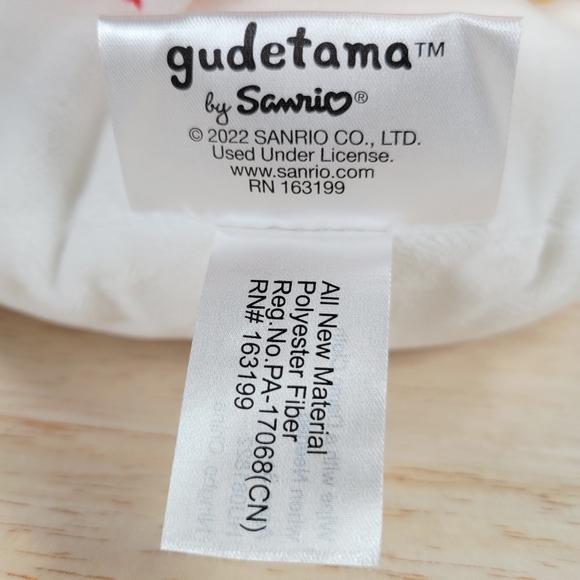 GUND Gudetama the Lazy Egg 8" Stuffed Animal Collectible Sanrio Anime Toy Plush - Picture 8 of 8